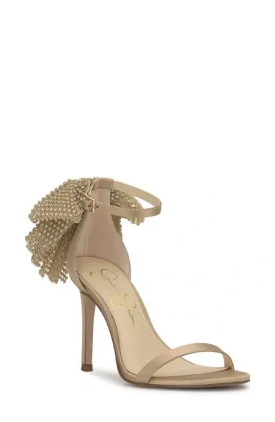 Jessica Simpson Moure Ankle Strap Sandal In Champagne