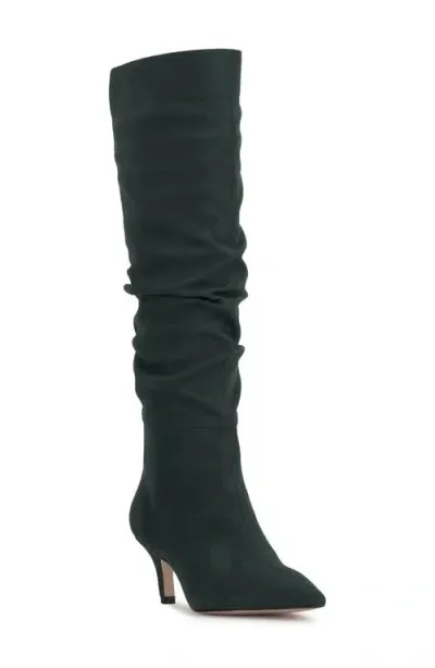 Jessica Simpson Naevy Pointed Toe Knee High Boot In Evergreen