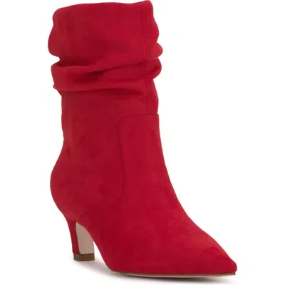 Jessica Simpson Vyluna Pointed Toe Bootie In Red Muse