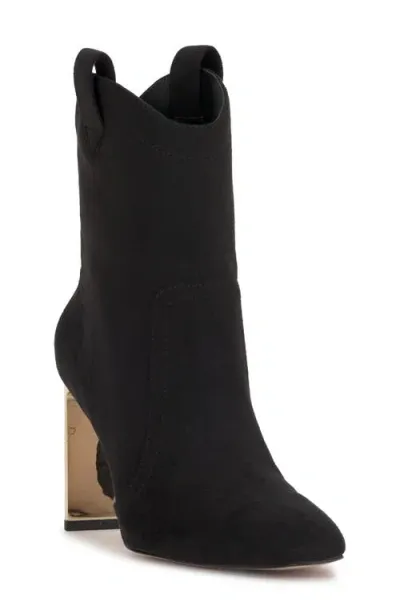 Jessica Simpson Xovira Bootie In Black/gold