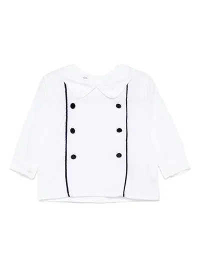 Jesurum Baby Babies' Button-detail Shirt In White