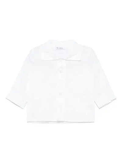 Jesurum Baby Babies' Cotton Shirt In White