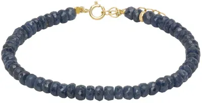 Jia Jia Navy Birthstone September Sapphire Bracelet In 14k Yellow Gold