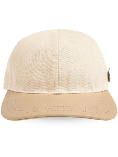 Jil Sander Adjustable Cotton Cap In Neutrals