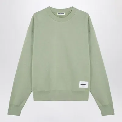 Jil Sander Apple Green Crewneck Sweatshirt In Red