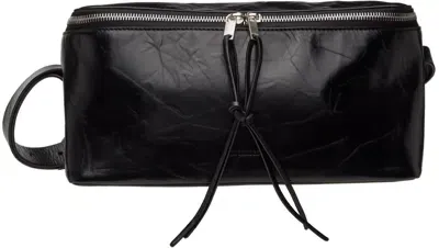 Jil Sander Black Camera Medium Bag In 001 Black