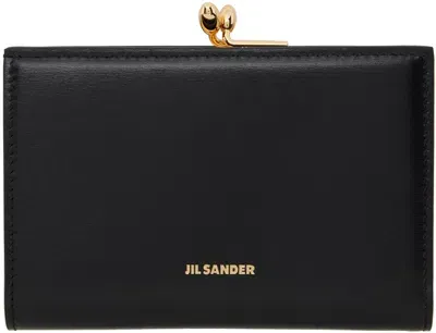 Jil Sander Black Goji Small Wallet In 001 Black