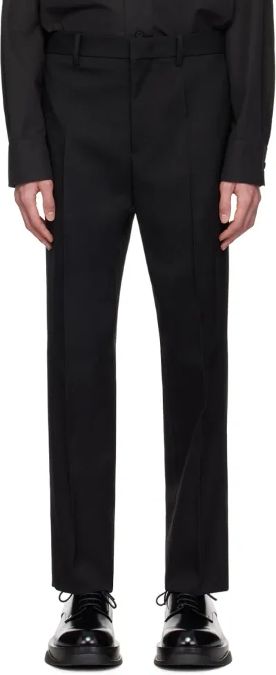 Jil Sander Black Tailored Trousers In 001 Black