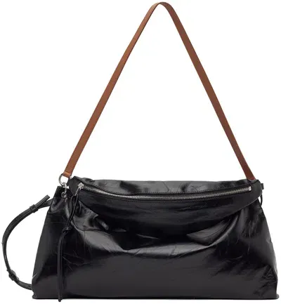 Jil Sander Black Twin Crossbody Bag In 001 Black