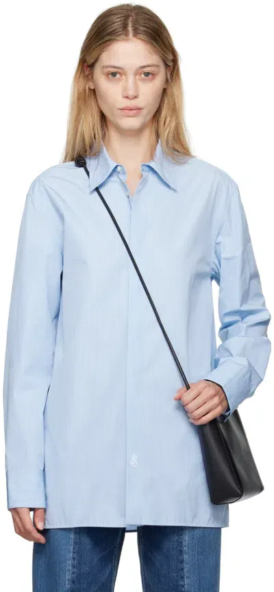 Jil Sander Blue Monday Shirt In 494 Sunny Sky