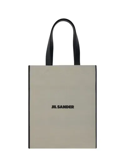 Jil Sander Border Book Tote Md In 280