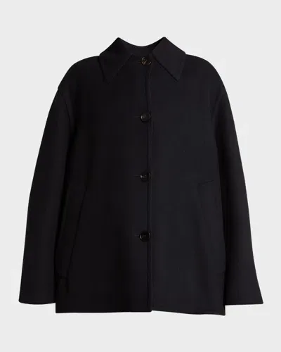 Jil Sander Cashmere Jacket In Navy