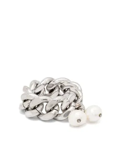 Jil Sander Chain Ring In Silver