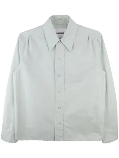 Jil Sander Cotton Shirt In Gray