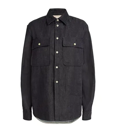 Jil Sander Denim Shirt In Blue