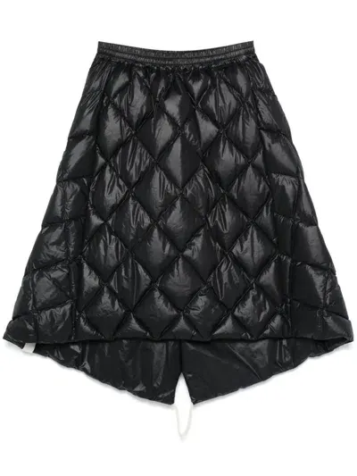 Jil Sander Reversible Padded Mini Skirt In Black