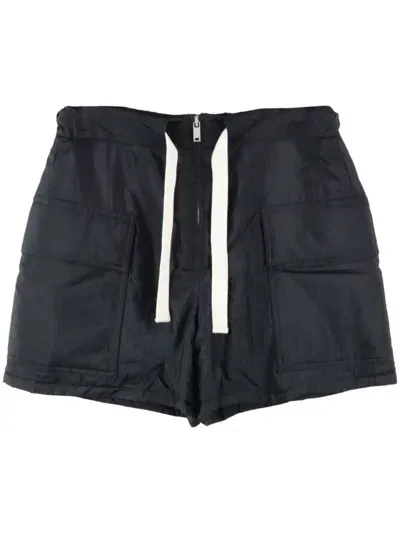 Jil Sander Drawstring Cargo Shorts In Black