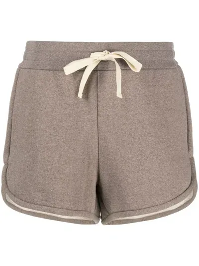 Jil Sander Drawstring -fastening Shorts In Brown