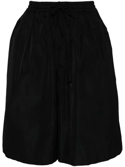 Jil Sander Elasticated Knee-length Shorts In 001 Black