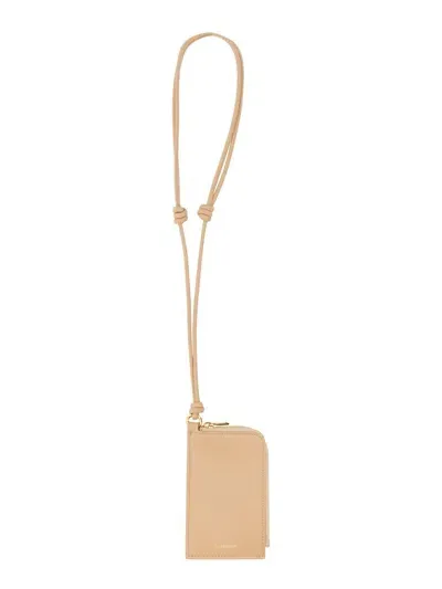 Jil Sander Envelope Card Holder In Powder