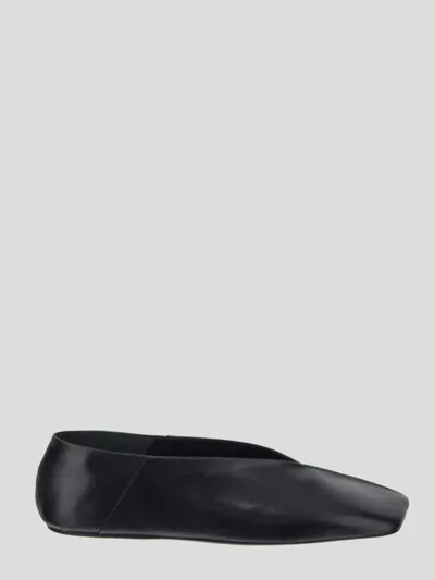 Jil Sander Flats In Black