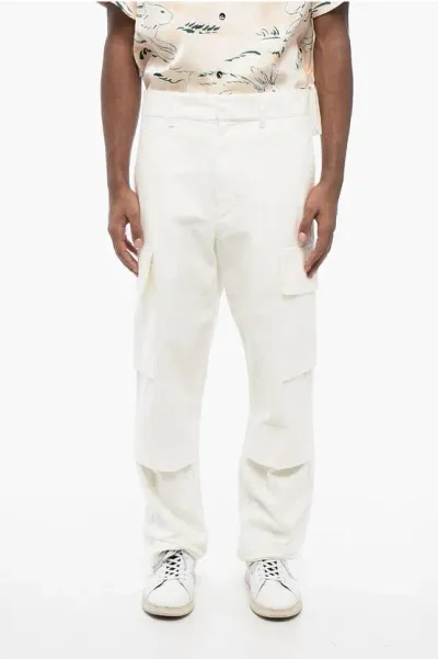 Jil Sander Hidden Fastening Cotton Cargo Pants