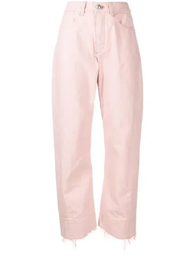 Jil Sander High-waisted Boyfriend Jeans In Pink