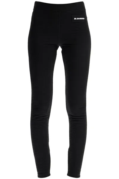 Jil Sander T-shirt Knit Leggings With In Black