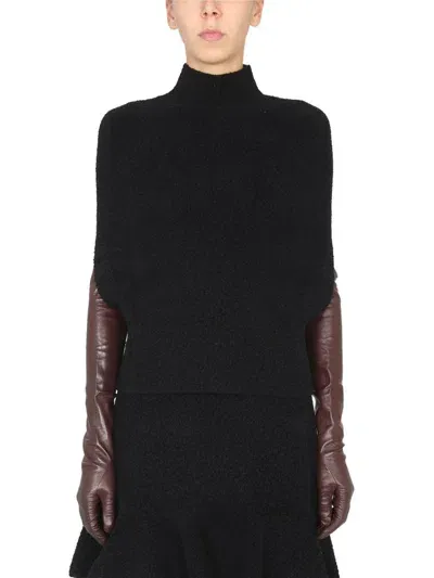 Jil Sander Knitted Tops. In Black