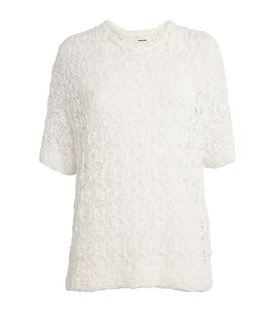 Jil Sander Lace Double-layer T-shirt In White