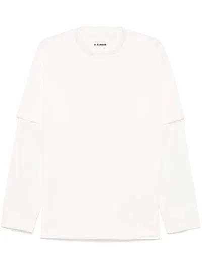 Jil Sander Layered T-shirt In Neutrals