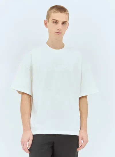 Jil Sander Logo Print T-shirt In Off White