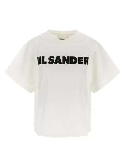 Jil Sander Logo T-shirt In White