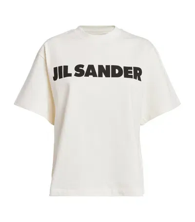 Jil Sander Logo T-shirt In White