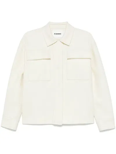 Jil Sander Long-sleeve Jacket In White