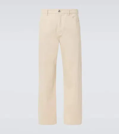 Jil Sander Mid-rise Straight Jeans In White