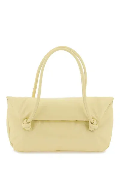 Jil Sander Women's Padded Leather Shoulder Bag In Yellow