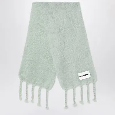 Jil Sander Pale Blend Scarf In Green