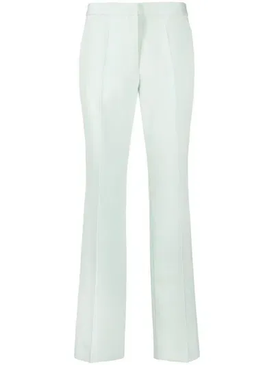 Jil Sander Pressed-crease Tailored Trousers In White