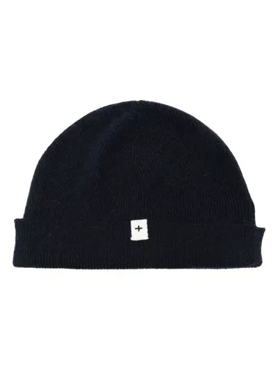 Jil Sander Ribbed-knit Beanie In Blue