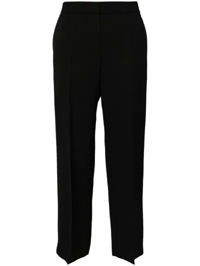 Jil Sander Straight-leg High-waist Trousers In Black