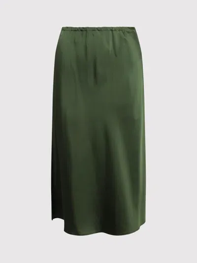 Jil Sander Straight Midi Skirt In Green