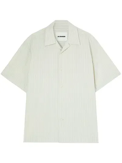 Jil Sander Striped Shirt In Neutrals