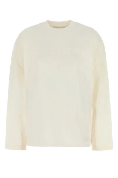 Jil Sander T-shirt Cn Ls Os-l Nd  Female In White