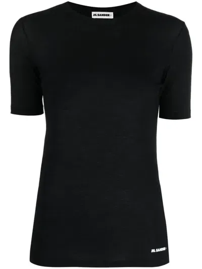 Jil Sander T-shirt Cn Ss Clothing In Nero