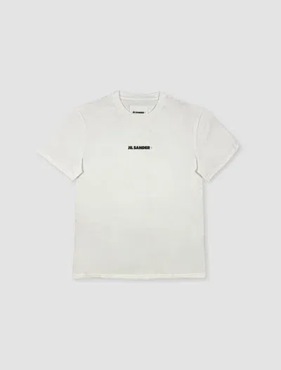 Jil Sander T-shirt In Porcelain