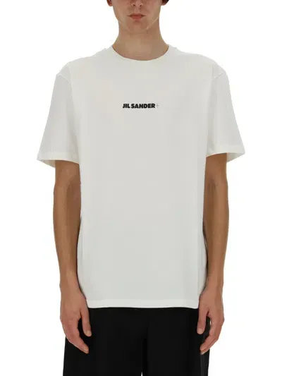 Jil Sander T-shirt With Logo In Beige