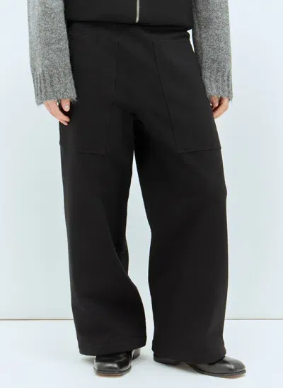 Jil Sander Tailored Thick Jersey Pants In Black