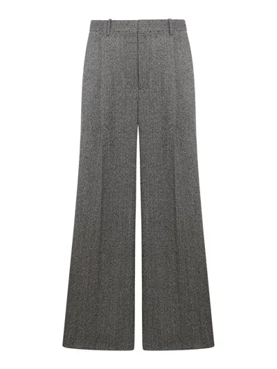 Jil Sander Tailored Wool Trousers In Nude & Neutrals