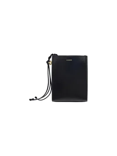 Jil Sander Tangle Shoulder Bag In Nero